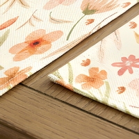 Ensemble de 5 nappes de table florales en lin pour la décoration de la salle à manger, vente en gros