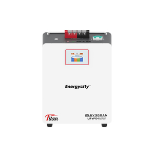 Batterie de stockage d'énergie hors réseau empilable 300Ah 25.6V avec BMS intelligent CAN, montage mural, usage domestique, puissance de sortie 5-10kW, IP21 - Product Image 2
