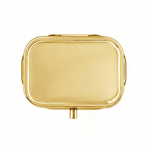 Boîte de rangement pour pilules en métal violet scintillant avec logo personnalisé, 2 compartiments, mini boîte de rangement pour bagues et boucles d'oreilles, cadeau de voyage - Product Image 5