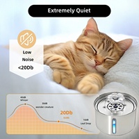 Fontaine à eau pour animaux de compagnie en acier inoxydable pour chats, distributeur d'eau intelligent automatique, fabriqué en Chine