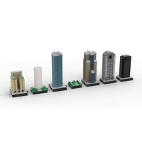Set Blok Bangunan Plastik ABS Edukatif DIY Model Rumah Miniatur Kustom Skala 1:12