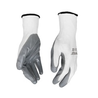 Gants de sécurité UTLAC XY1010 antistatiques antidérapants texturés en tricot avec poignet en maille 27 cm gris polyester