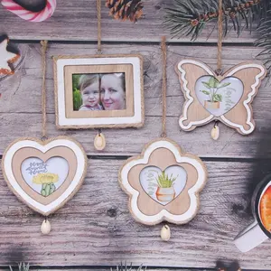 Hersteller Direkt Lager Großhandel Vintage Holz Foto rahmen Wandbehang Dekoration Zubehör für die Familie