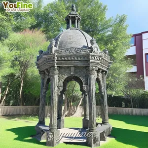 Новый дизайн на заказ Открытый натуральный мрамор пагода Каменная Беседка