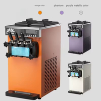 Vente à chaud de machine à crème glacée molle à trois saveurs certifiée CE Fabricant de machine à yaourt glacé