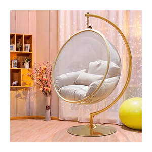 Columpio moderno y popular para balcón, silla en forma <span class=keywords><strong>de</strong></span> <span class=keywords><strong>huevo</strong></span>, Bola <span class=keywords><strong>de</strong></span> acrílico transparente, soporte <span class=keywords><strong>de</strong></span> columpio para patio, 2022 - Product Image 1