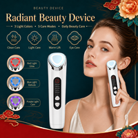 Appareil de beauté multifonctionnel électrique pour usage domestique OEM, nettoyage du visage et rajeunissement, appareil de massage à micro-courant photonique