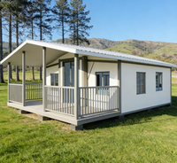 Maison conteneur extensible personnalisable avec salle de bain complète, cuisine, terrasse, haute qualité en stock, maison de vacances de loisirs