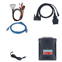 Sm2 Pro J2534 V2.21.22 V2.21.32 Analizador de Automóviles Profesional de 24 V con Pantalla LCD, Lector de Códigos Eléctricos para Diagnóstico y Programación de Motores