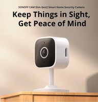 Caméra WiFi HD 1080P SONOFF CAM-S2, sécurité domestique, détection de mouvement, alerte, audio bidirectionnel interactif en temps réel, compatible Alexa et Google