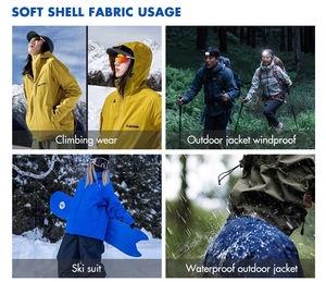 DWR 400D Nylon imprimé Taslan Tissu Oxford laminé 30D Tricot Extérieur Veste Fond Bi-Composant PTFE <span class=keywords><strong>Film</strong></span> pour Veste Tactique - Product Image 6