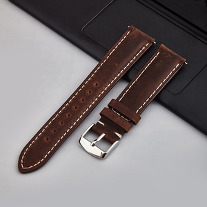 Correa de reloj de cuero Crazy Horse de primera capa al por mayor para Xiaomi 914-24mm - Product Image 2