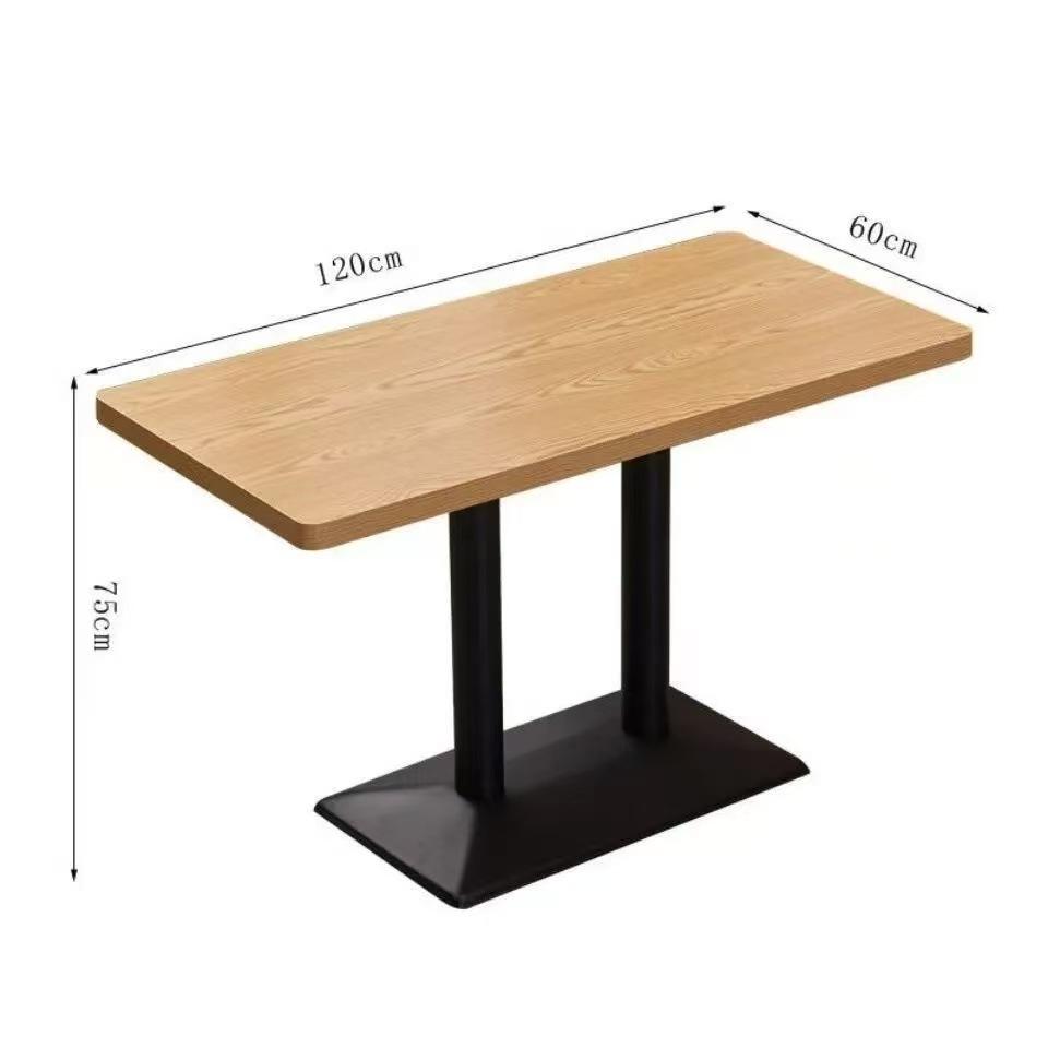 Natural wood color, 120*60 (with black beveled feet)