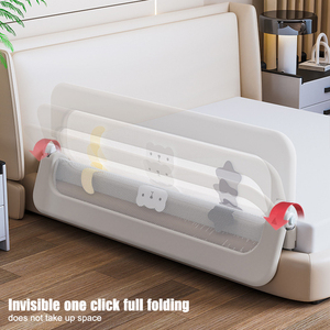 Bedrail Có Thể Điều Chỉnh Chống-Rơi Bảo Vệ Giường Hàng Rào Dọc Nâng Trẻ Em An Toàn Bên Bảo Vệ Giường Đường Ray Cho Bé - Product Image 4