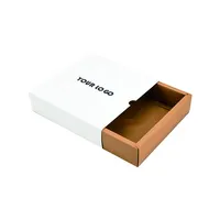 New Design umwelt freundliche quadratische Kraft papier Papp schublade Geschenk verpackung Box