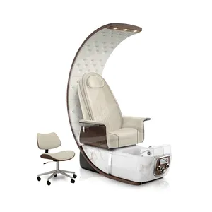 Chaise de pédicure moderne luxe électrique multifonction lumière surf pied spa chaise de pédicure pour salon de manucure chaise de pédicure manucure inclinable