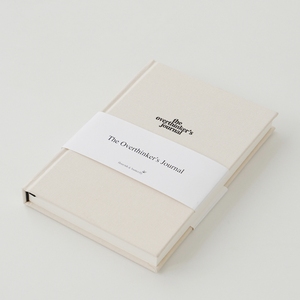 Rivestimento in tessuto di lino personalizzabile con copertina rigida A5 quotidiano di auto-riflessione e crescita - Product Image 1