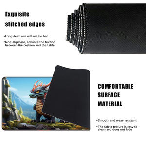 Tapis de souris doux et écologique prix d'usine tapis de bureau lavable en caoutchouc antidérapant bord cousu tapis de jeu de cartes étanche disponible - Product Image 4