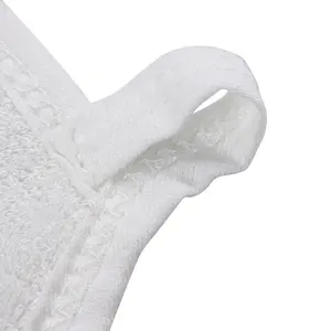 Personnalisé 6 pack 500gsm 100% bio bambou bébé visage débarbouillette 25x25 serviette 2 couches bambou serviette bébé gant de toilette