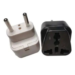 Adaptor colokan perjalanan Eropa (Tipe C), Universal ke Eropa, pengisian daya elektronik Anda di Italia, Yunani, Jerman