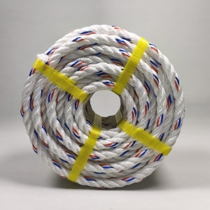 Cuerda de Polipropileno Monofilamento Trenzada China con Cuerda de Embalaje Blanca y Azul de 3 y 4 Hilos, 1/2" 9MM 18MM 32MM - Product Image 2