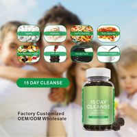 HDK OEM ODM Gummies Détox Nettoyantes en 15 Jours Soutien Digestif Détoxifiant Végétalien Sans Sucre Feuille de Séné Wasabi Inuline Complément Santé Digestive