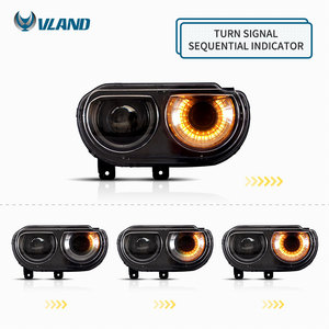 Faros Delanteros VLAND de Repuesto, Proyectores LED para <span class=keywords><strong>Dodge</strong></span> <span class=keywords><strong>Challenger</strong></span> SXT 2008 2009 2010 2011 2012 2013 2014 - Product Image 3