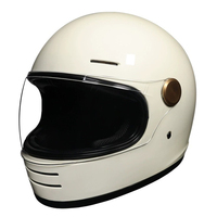 Casco de Motocicleta Retro Integral con Lente Transparente, Capacidades Todoterreno, ABS Resistente, Certificado DOT, Mayor Seguridad, para Todas las Estaciones