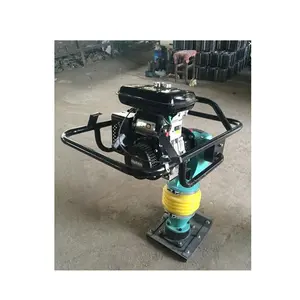 3KW gasoline vibration shock ram thick insulating grease compacted backfill soil compaction machinery