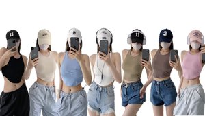 CNSHELL rifinito doppio strato flare forma inferiore curva Racer a forma di retro design classico Sport da palestra canotta da <span class=keywords><strong>donna</strong></span> - Product Image 2