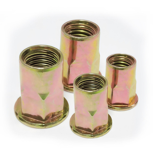 Cường độ cao DIN tiêu chuẩn thép carbon Đầu phẳng nửa Hex đinh tán Nut rắn đinh tán chèn cho an toàn buộc vật liệu sắt - Product Image 6