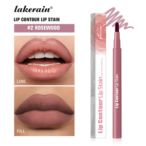 Lakerain New Vegan <span class=keywords><strong>Lip</strong></span> Liner Stain Pen Marcador de manchas de labios a prueba de agua Fácil de colorear Mancha de contorno de labios de larga duración - Product Image 5
