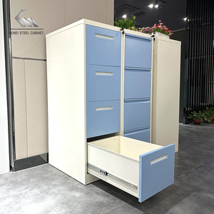 Armadietto per <span class=keywords><strong>cassettiere</strong></span> <span class=keywords><strong>ufficio</strong></span> in acciaio e 4 <span class=keywords><strong>cassettiere</strong></span> in acciaio, <span class=keywords><strong>cassettiere</strong></span> verticale, - Product Image 4