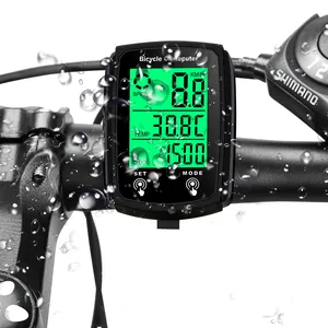 Factory Big Outdoor Cycling Mountain Bike Odometer Wireless Digital Speedometer Road Bike Speed Measurement bicycle computer