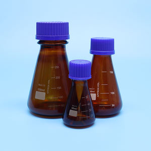 Flacons Erlenmeyer pour expériences de <span class=keywords><strong>chimie</strong></span> transparentes/ambrées de laboratoire faciles à utiliser - Product Image 4
