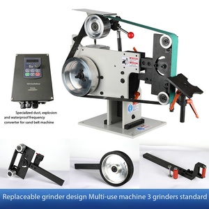 Amoladora de Banda Multifuncional 2100*50mm, Velocidad de Línea 32m/s, para Pulido de Metales y Eliminación de Óxido - Product Image 6