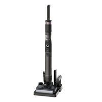 Aspirateur vertical sans fil avec filtration HEPA, nettoyage de tapis humide/sec, forte aspiration pour usage domestique, lumières LED, commande vocale