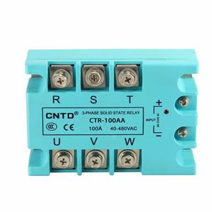 Relé de Estado Sólido de Alta Gama CNTD/Changde, Trifásico, CTRE-DA 10-120A, Control de CC, Producto Original del Fabricante - Product Image 3