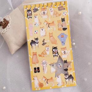 Adorable pack d'autocollants en papier DIY Shiba Inu pour journal intime et album, 45 feuilles/boîte, autocollants décoratifs de scellage - Product Image 4