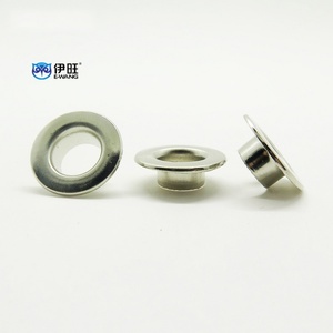 Ojetes de latón EWANG para cortinas y prendas, de metal plateado de superficie plana - Product Image 4