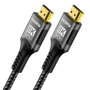 Câble <span class=keywords><strong>HDMI</strong></span> 2.1 8K <span class=keywords><strong>4K</strong></span> 120 Hz UHD en nylon tressé <span class=keywords><strong>HDMI</strong></span> 2.1 2.0 pour <span class=keywords><strong>Sony</strong></span> TV Xbox Gaming Monitor - Product Image 1