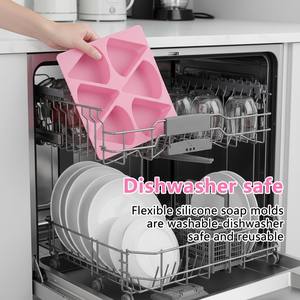 Moldes de jabón de <span class=keywords><strong>silicona</strong></span> para manualidades <span class=keywords><strong>caseras</strong></span>, bandeja de jabón de <span class=keywords><strong>silicona</strong></span> triangular de 6 cavidades para <span class=keywords><strong>magdalenas</strong></span> de Chocolate, jabón para <span class=keywords><strong>magdalenas</strong></span> de pan de maíz - Product Image 5