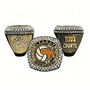 Anillos de Campeonato de Béisbol de Metal Esmaltado en Relieve, Hechos a Medida, de Alta Calidad Profesional, Venta Caliente de Fábrica - Product Image 4