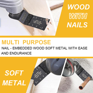 10 gói HSS bi-kim loại Plunge dao động đa công cụ Lưỡi cưa cho gỗ với móng tay, kim loại mềm, PVC, vách thạch cao - Product Image 4