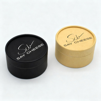 Pot d'emballage cosmétique vide imprimé avec logo personnalisé, biodégradable, cylindre rond, tube de crème déodorante, boîte en carton kraft, pot en papier