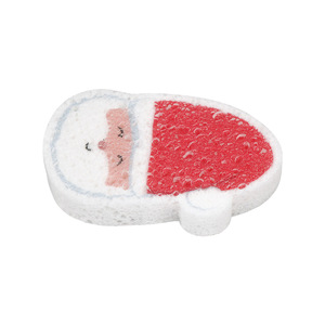 Christmas Printed Sponge Santa Claus Shape Kitchen Dishwashing Pad Scouring Pad For <b>Pots</b> And Pans - Product Image 1