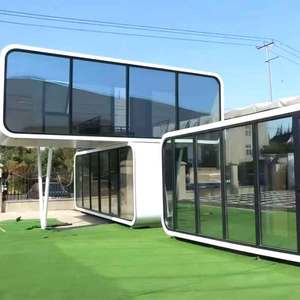 Modern Lüks Prefabrik Çelik Kamp Kapsül Evi Akıllı Sistemli Daireler Okullar Moda Uzay Kapsülleri - Product Image 5