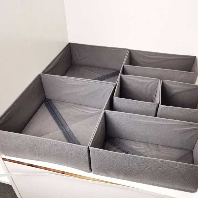 ชุด 6 ชิ้น สีเทาเข้ม