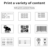 Imprimante portable 100 mm pour jet d'encre manuel TIJ, code de date, numéro de lot, logo, code QR, code-barres, imprimante de cartes, alimentée par batterie