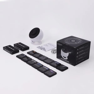 Moderna <span class=keywords><strong>Lampada</strong></span> Proiettore <span class=keywords><strong>LED</strong></span> a 13 Pellicole con Globo Terrestre, Luna e Stelle per Camerette dei Bambini, Colori Bianco e Nero - Product Image 6
